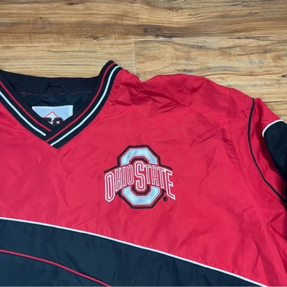 Vintage Ohio State Buckeyes 58 Sports Pullover‎ Lined XXL Windbreaker Jacket Y2K